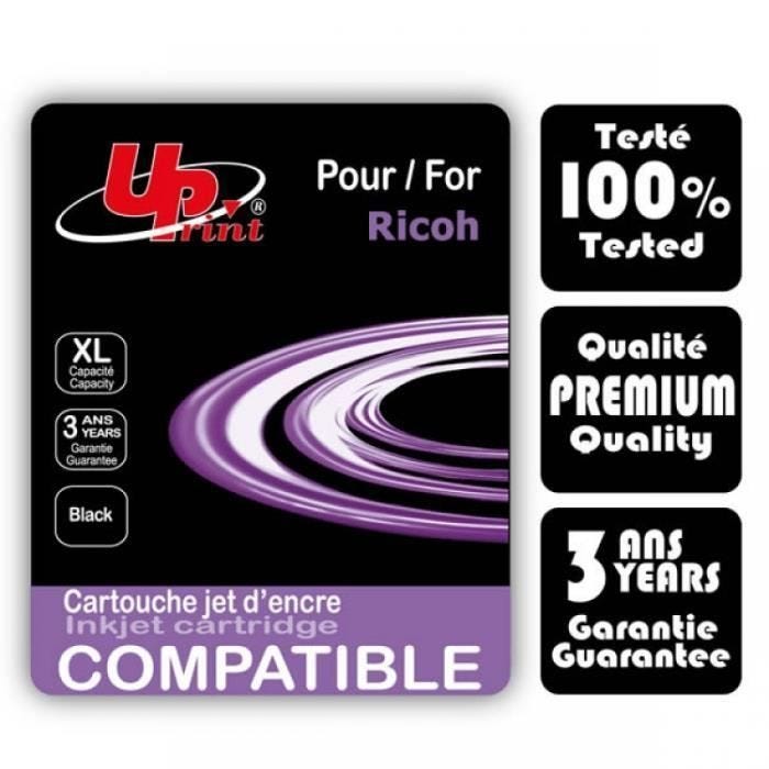 Cartouche gel Uprint GC-41BK noir compatible avec votre imprimante RICOH Aficio SG3100,RICOH Aficio SG3110,RICOH Aficio