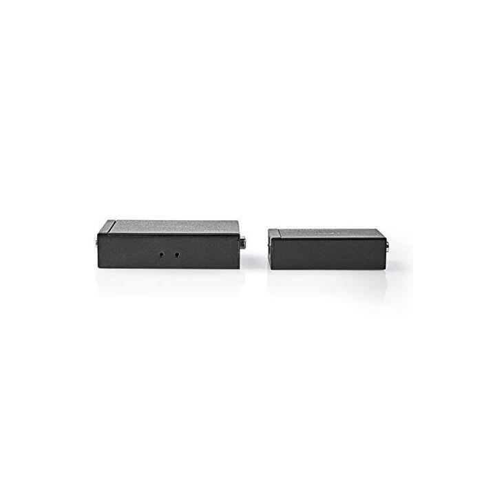 Nedis CREP5930BK VGA et Extension Audio - Jusqu'à 300 m - sur Cat 5e Cat 6 - Transmetteur et récepteur