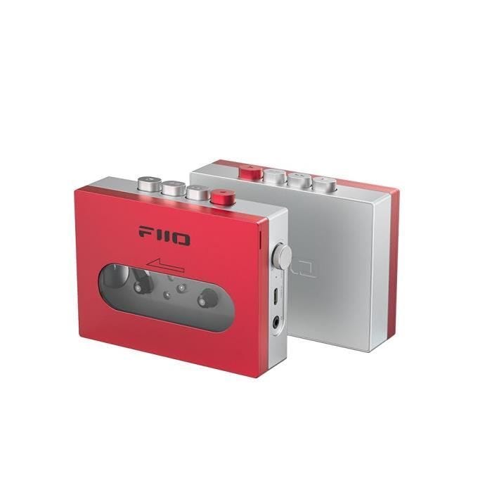Lecteur cassette portable avec châssis en aluminium, compatible avec les cassettes audio de type I à IV.