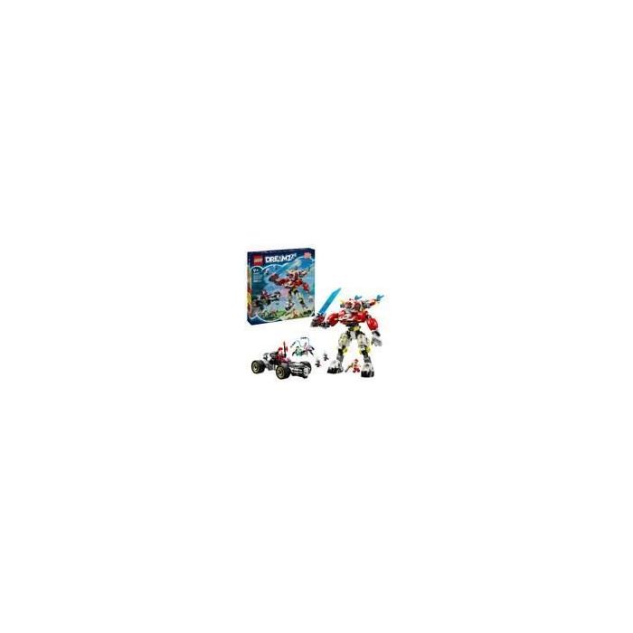 LEGO DREAMZzz 71497 Robot-tigre de Cooper et bolide de Zero - Jouet de construction 3-en-1
