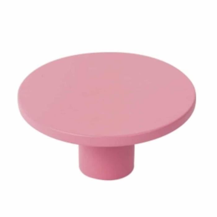 BOUTON ABS 60 MM TEINT. ROSE, LOT DE 24