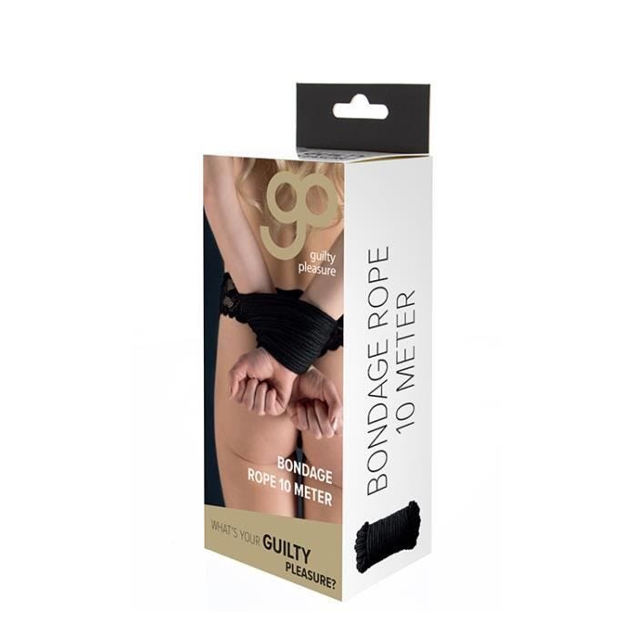 Bondage Guilty Pleasure BDSM-Corde de servitude GP 10m noir.