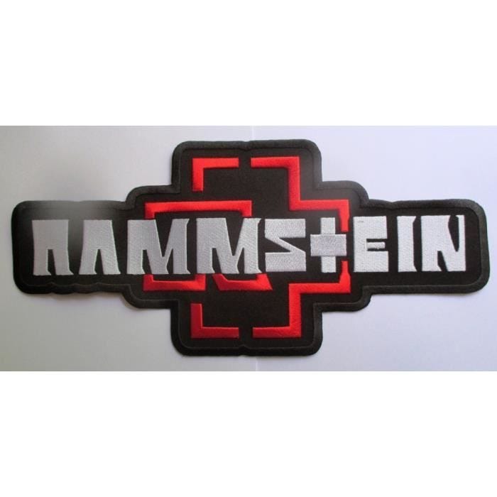 gros patch du groupe ramstein 32cm ecusson thermocollant groupe rock roll