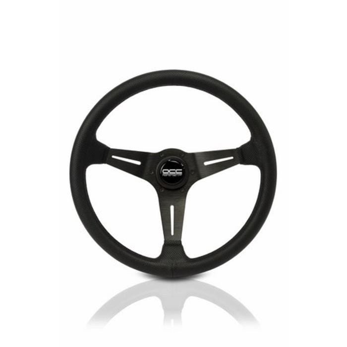 Volant Sportif - OCC - CLASSIC - Piel Perforada - Diamètre 350mm - Compatible avec Cône Volant