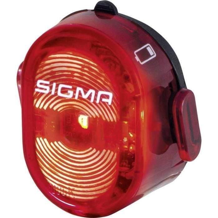 Feu arrière - SIGMA - NUGGET II - Batterie - Rouge - Noir