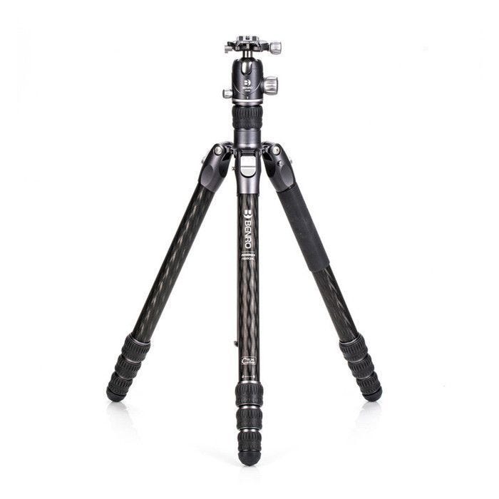 Benro Monopod Rhino Carbon Fibre Three Series with VX30 Ballhead, 4 Leg Sections, Twist Leg Locks, Padded Carrying Case