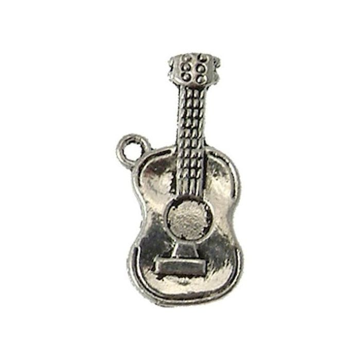 Breloque - TAL - Guitare n°2 - Argenté - Métal sans nickel - Bonne qualité