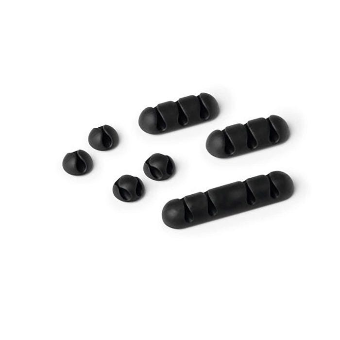 Organisateur de tiroir - DURABLE - CAVOLINE® CLIP MIX 504137 - Graphite - 7 pièces - Autoadhésif