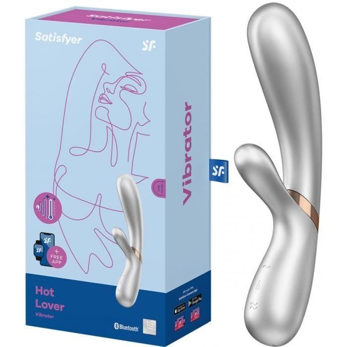 Vibromasseur USB Chauffant Hot Lover Argent - mixte / adulte