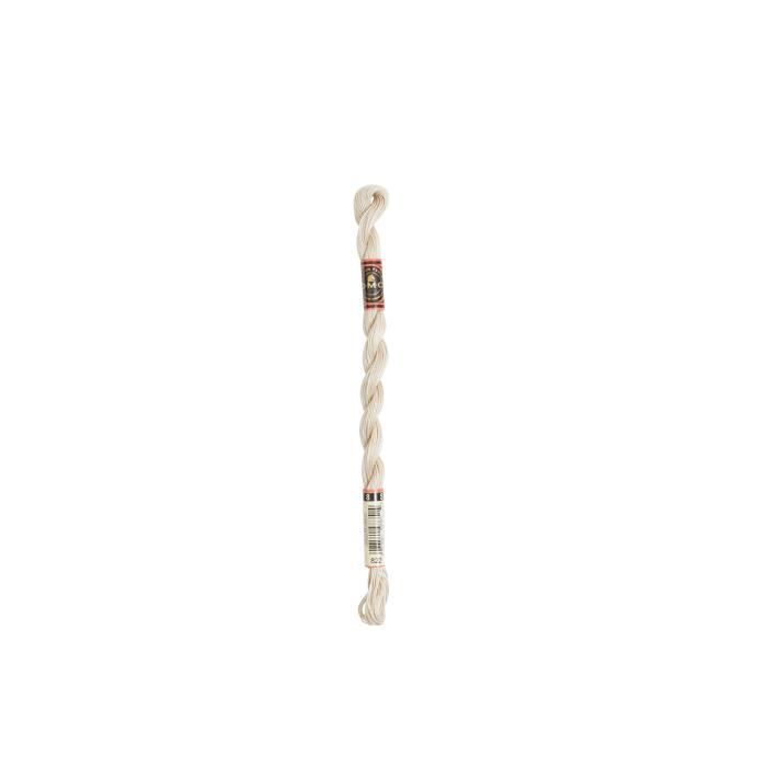 Fil - DMC - Coton Perlé Small N8 - Couleur 822 - 100% Coton - 25 mètres