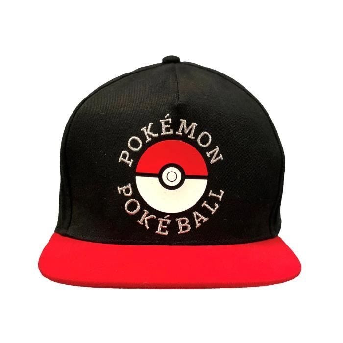 Casquette - POKEMON - Pokeball - Noir - Coton - Mixte