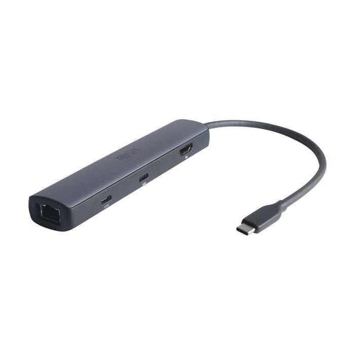 Station d'accueil - Tripp Lite - Tripp Lite USB-C Multiport Adapter - 8K HDMI, 3 USB Hub Ports, Gigabit Ethernet, 100W PD Charging,