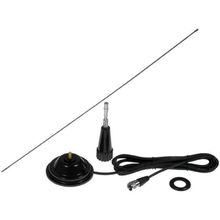 Antenne CB 0.96m 2dBi aimant diametre embase 100mm