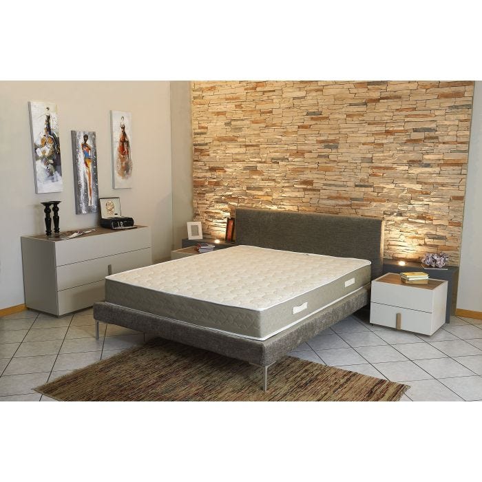 matelas face de contact latex Alse 90x190 cm epaisseur 23 cm Trs Ferme - Tissu 100 Coton - Spcial Sommier Electrique - 7 Zones de...