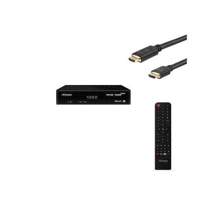 STRONG SRT 7404 Récepteur satellite +cÄble HDMI - Haute définition HD ME - vendu sans carte