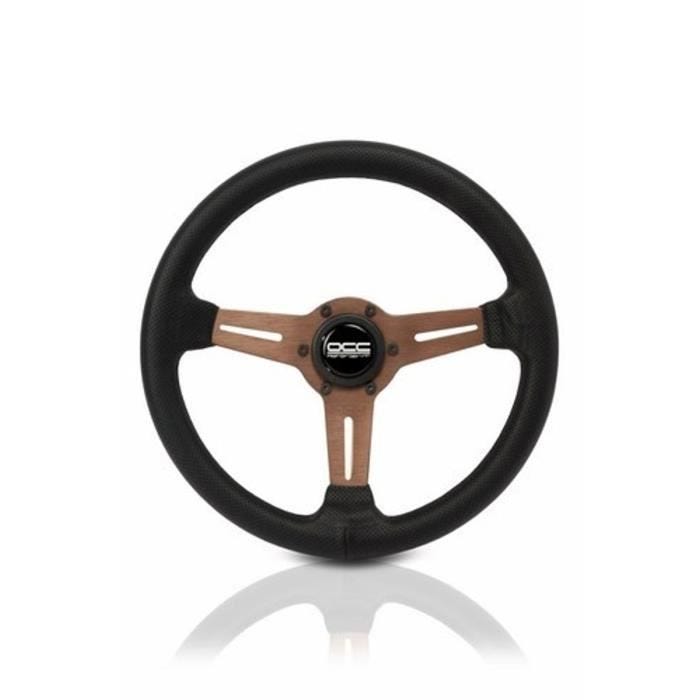 Volant Sportif - OCC - CLASSIC - Piel Perforada - Diamètre 350mm - Noir