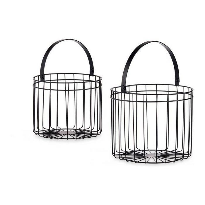 panier cylindrique métal (2 pcs)