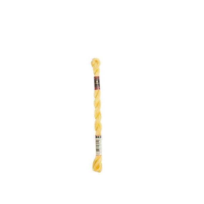 Fil DMC Coton Perlé Médium N5 Col. 744 Jaune