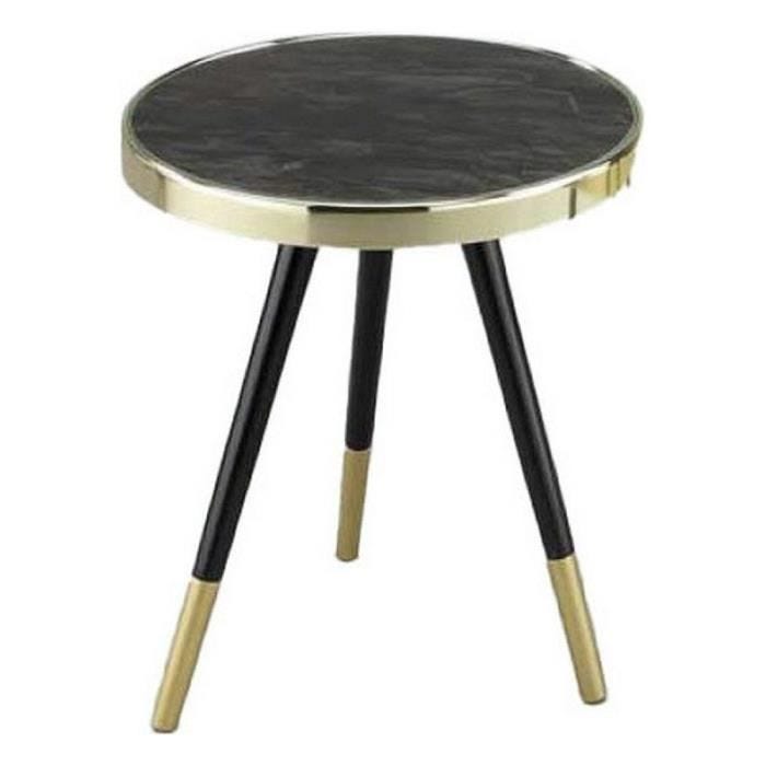 Table d'appoint - DKD Home Decor - Verre Acier - Blanc - 42,5 x 42,5 x 48 cm