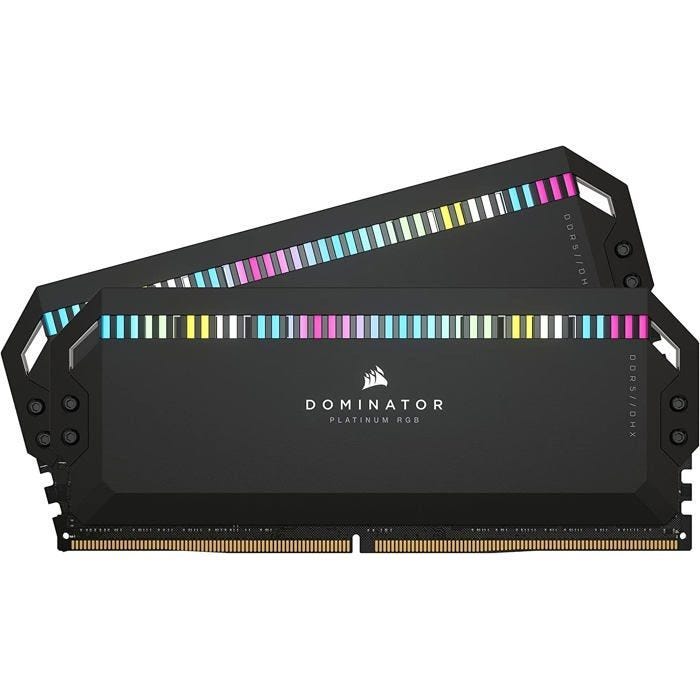 Corsair Dominator Platinum DDR5 RGB 64 Go (2 x 32 Go) 6400 MHz CL32 - Kit Dual Channel 2 barrettes de RAM DDR5 PC5-51200 - CMT64GX5M