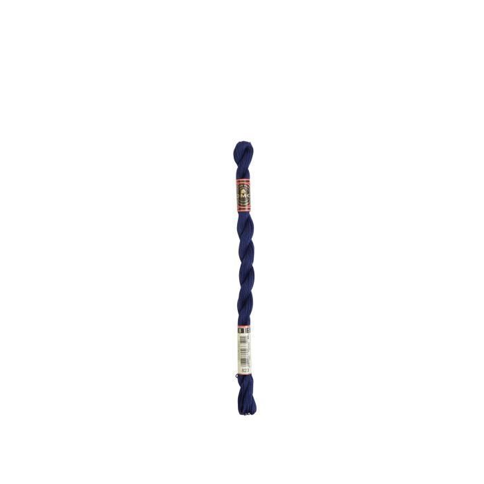 Fil - DMC - Coton Perlé Small N8 - Couleur 823 - 100% coton - 25 mètres