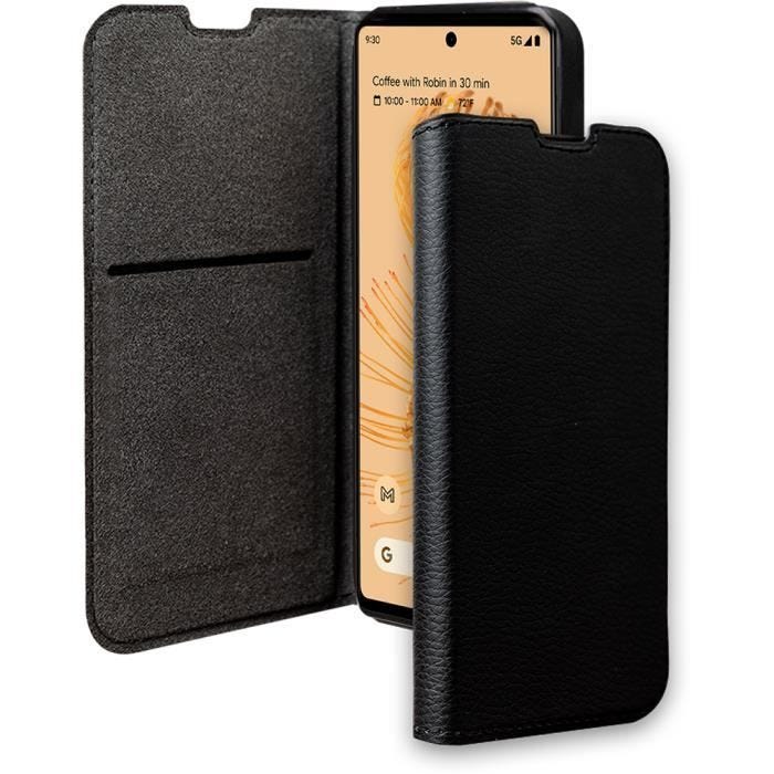Folio Wallet - Bigben - Google Pixel 7Pro - Noir - 65% Plastique recyclé - Souple
