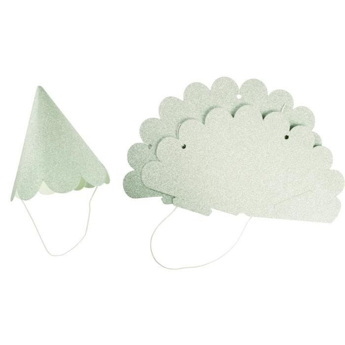 Chapeau - MEGACREA DIY - Argenté pailleté - 11,5 cm - 4 pièces - Soirée