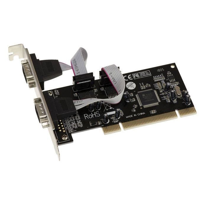 Carte contrôleur série RS232 sur port PCI 2 Sorties COM DB9 UART avec Chipset MOSCHIP MCS9865