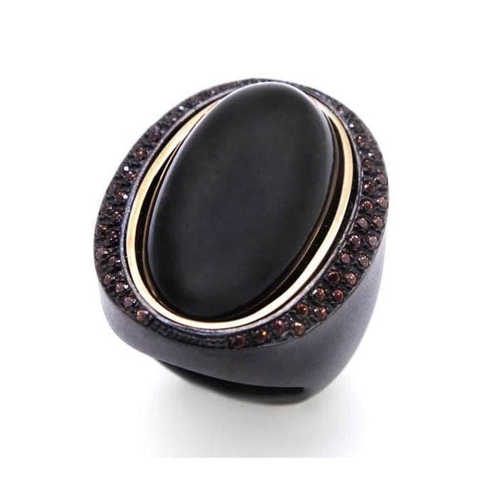 Bague - Pesavento - KSGLA006 - Argent 925 - Noir - Taille 15/16/17