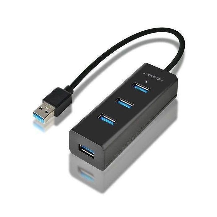 AXAGON Axago HUE-S2B USB 3.0 (3.1 Gen 1) Type-A 5000Mbit/s Noir hub - concentrateur - Hubs - concentrateurs (USB 3.0
