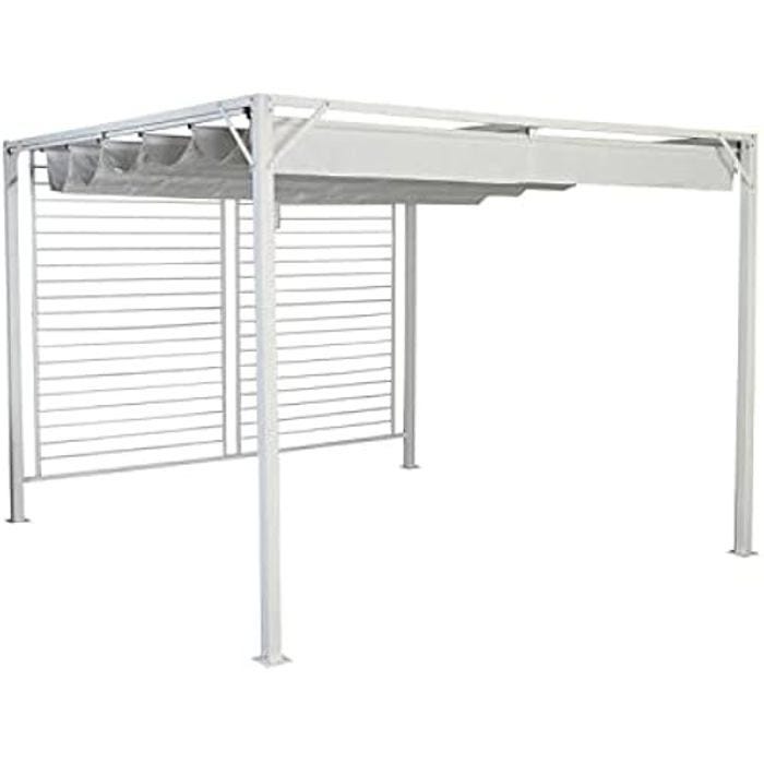 Pergola - DKD Home Decor - Standard - Blanc - Acier - Jardin
