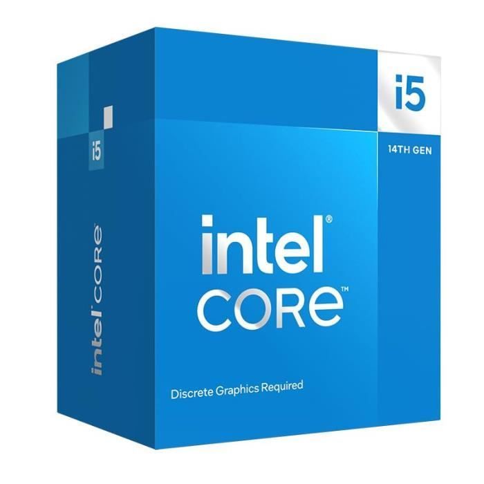 Processeur - INTEL - Core i5-14400F - 4.7GHz - Cache 20 MB Intel® Smart Cache - LGA1700 Socket