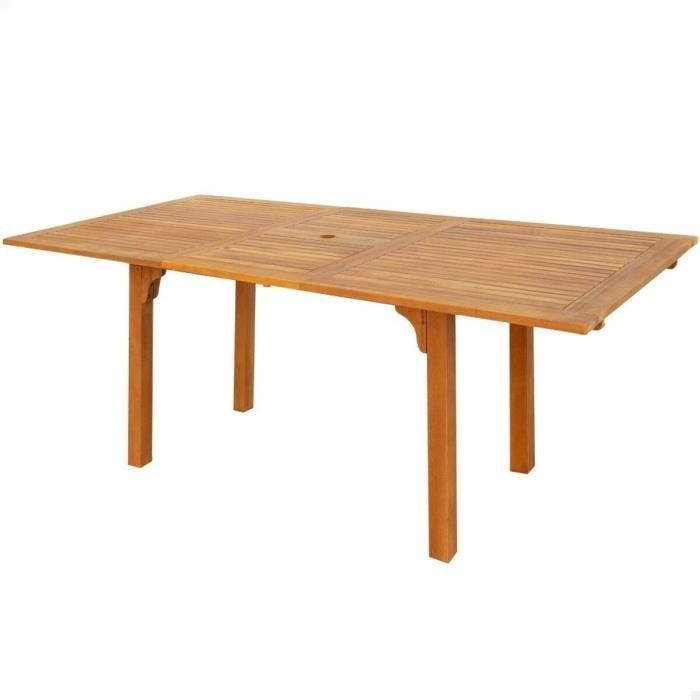 table extensible aktive 200 x 74 x 100 cm bois d'acacia