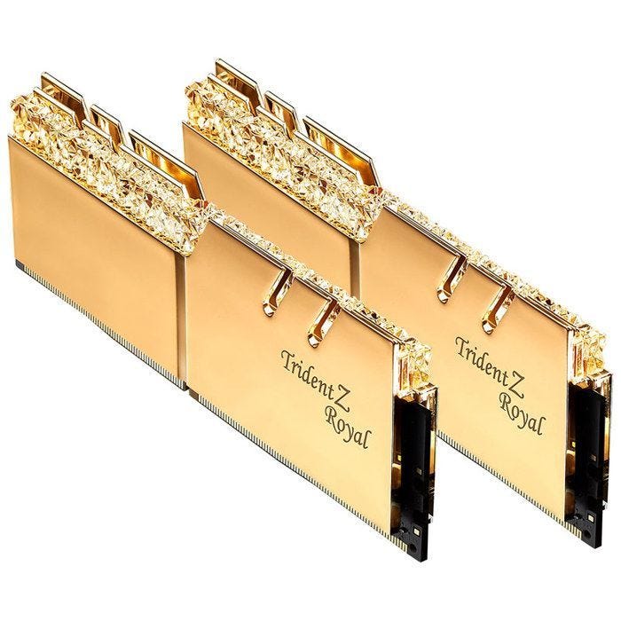 Mémoire PC Trident Z ROYAL (Gold) - G.SKILL - 16 Go DDR4 4600 Mhz F4-4600C18D-16GTRG