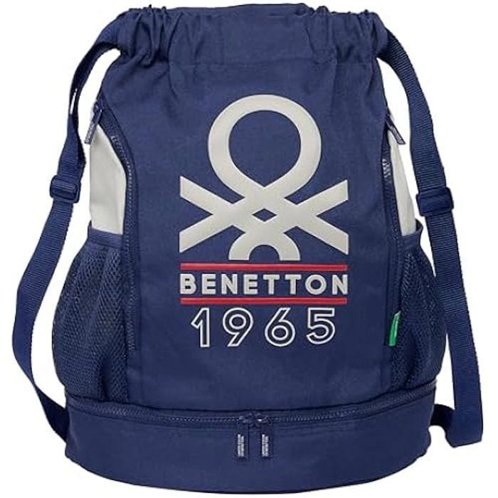 Sac à dos enfant SAFTA Benetton Varsity - Bleu marine/gris - 34x15x43cm