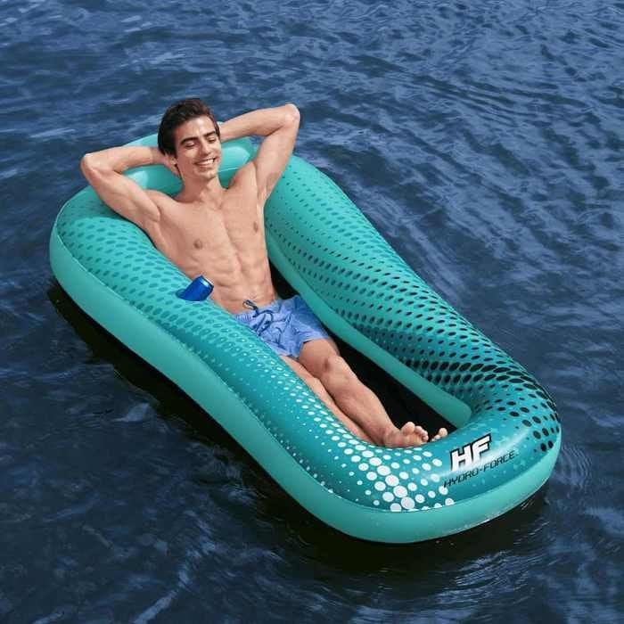 Bestway Flotteur Gonflable en Maille Hydro Force Sol Venture Bouée Aquatique Piscine Siège Gonflable Plage Natation 93358