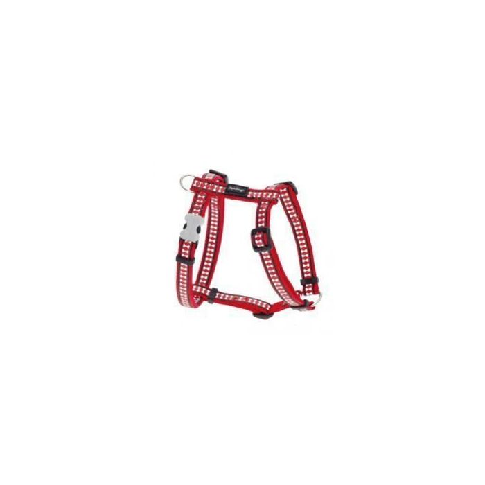 Harnais pour chien - Red Dingo - Rouge - Taille XL - Largeur 25 mm - Réfléchissant