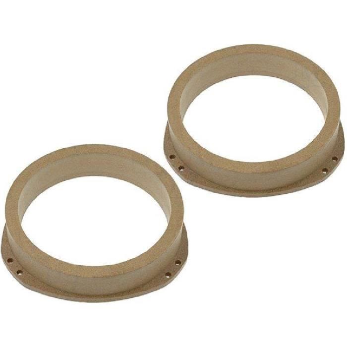 Entretoises Haut-Parleur Bois MDF 165mm - ADNAUTO - Opel Astra - impregnees - vernies