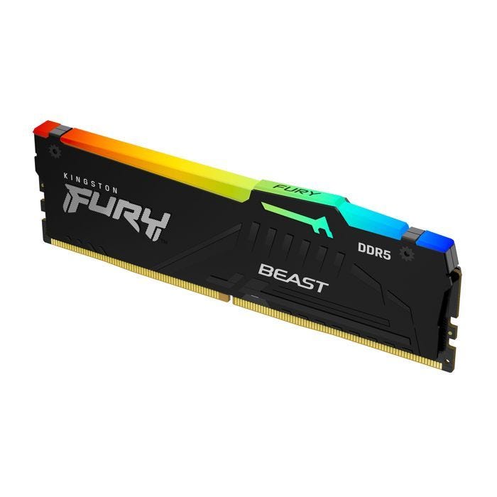 Mémoire vive DDR5 KINGSTON FURY Beast RGB XMP - 32Go - 6400MT/s - CL32