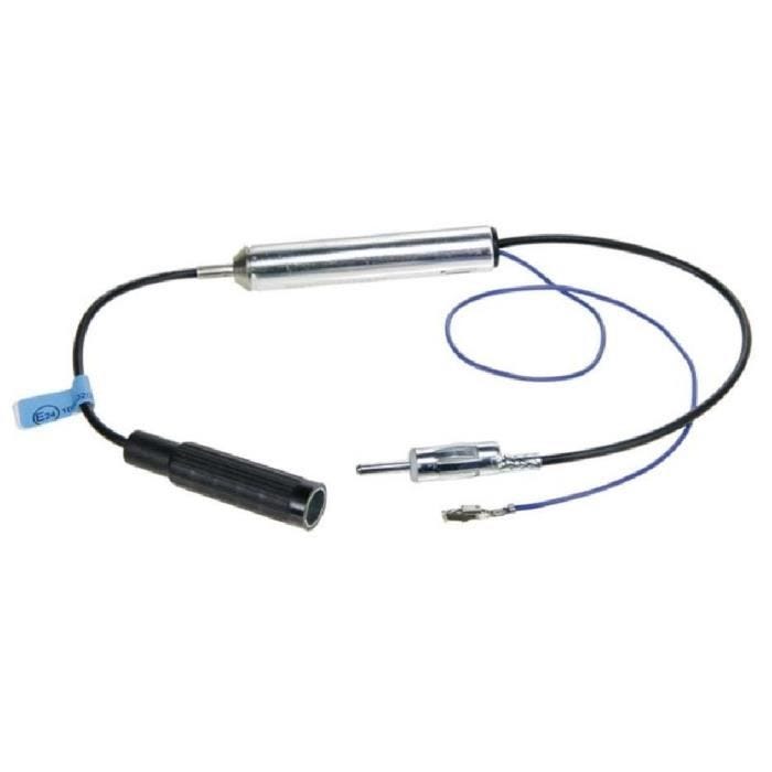 Adaptateur antenne DIN - GENERIQUE - Compatible autoradio - Installation facile - Couleur bleue
