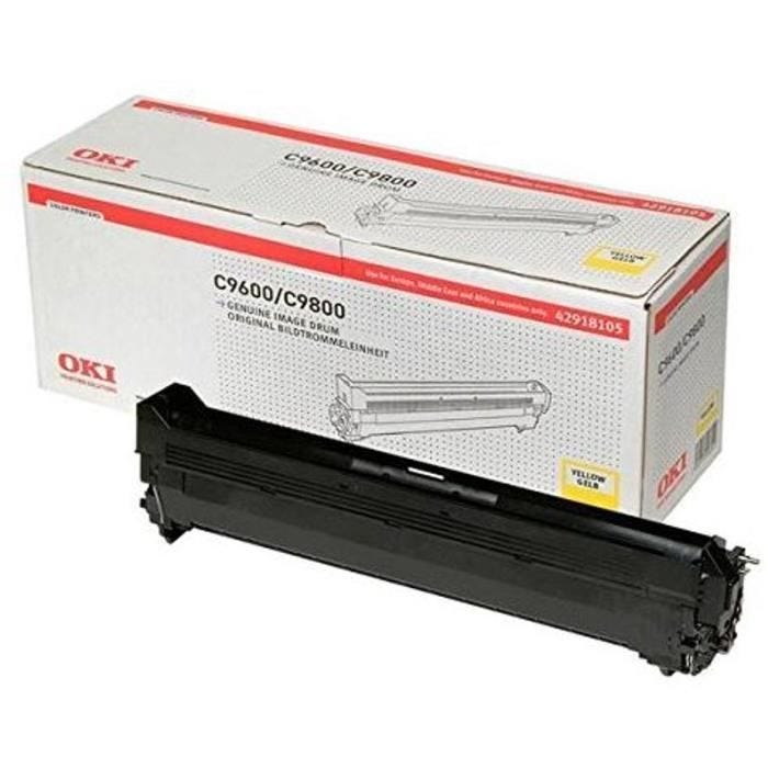 OKI Kit tambour 42918105 - Compatible C9600/C9650/C9800/C9850 - Jaune - Capacité standard 30.000 pages