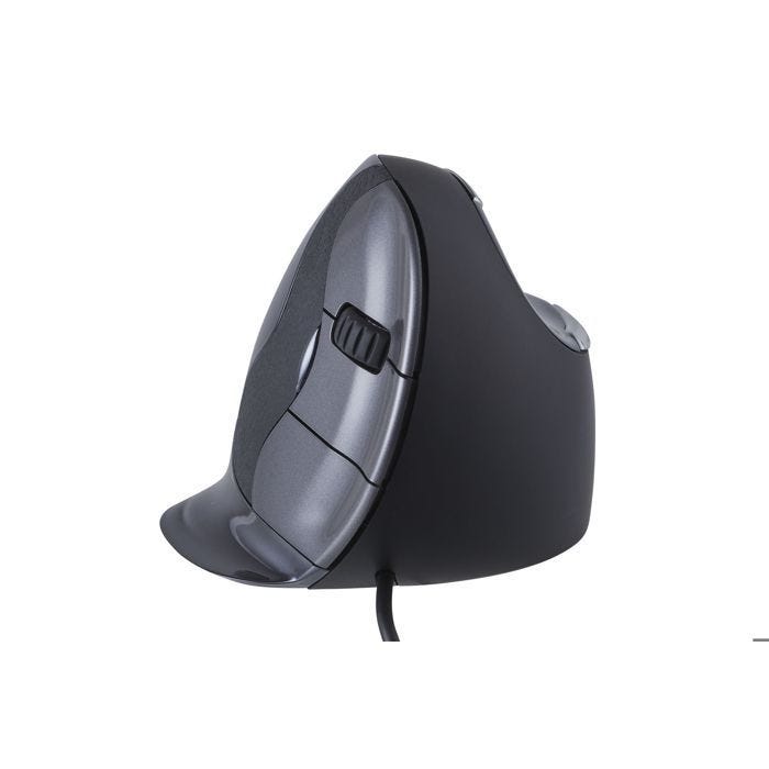 VerticalMouse D, souris noir/argent, moyen, RH