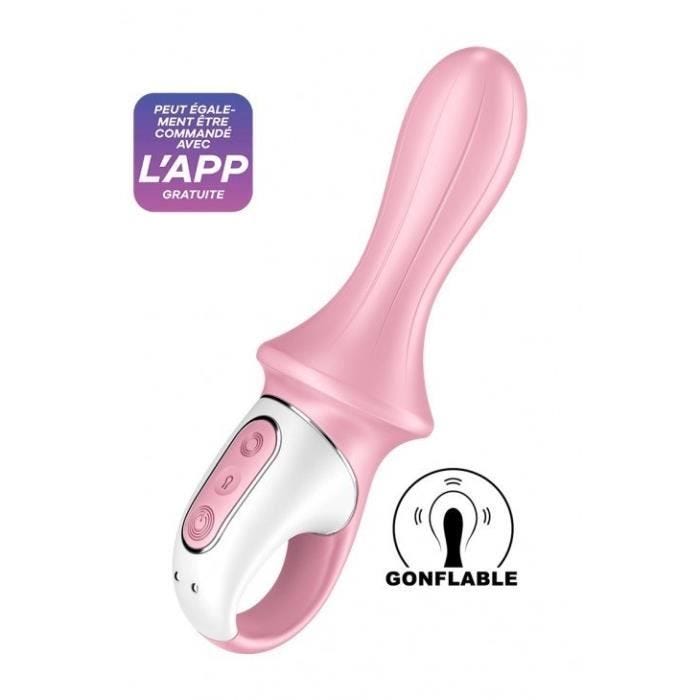 Vibro anal gonflable - Satisfyer - Air Pump Booty 5 - Ultra puissant - Connecté - Diamètre réglable