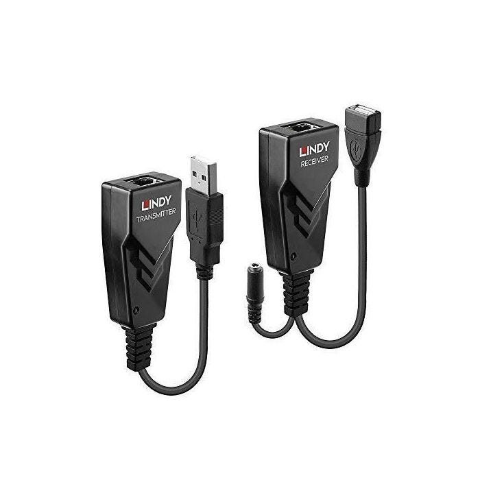 LINDY 42674 PROLONGATEUR RÉSEAU ÉMETTEUR ET RÉCEPTEUR RÉSEAU NOIR