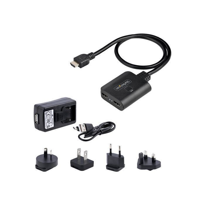 STARTECH 2-PORT HDMI SPLITTER 1 IN 2 OUT 4K HDMI 2.0 DISPLAY/OUTPUT SPLIT - HDMI-SPLITTER-4K60UP