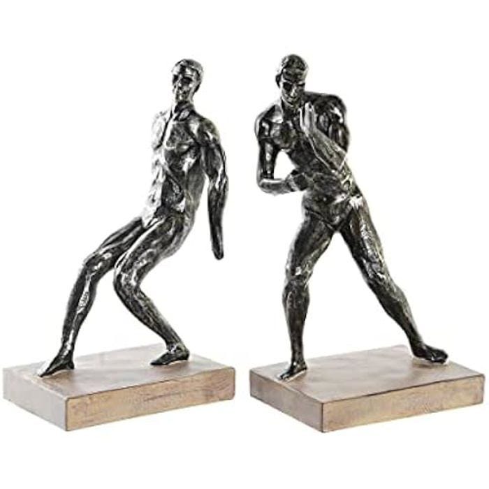 Serre-livres - DKD HOME DECOR - Noir - Bois et résine - Dimensions 30,5x11x26 cm - Standard