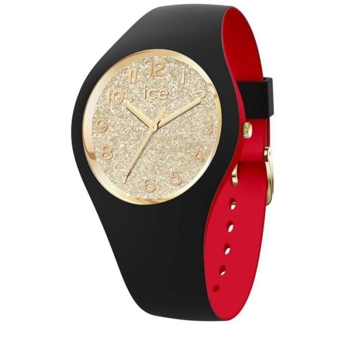 Montre - ICE WATCH - Loulou - Noir et Doré - Silicone - Étanche 10 Atm