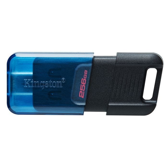 Clé USB - KINGSTON - 256 Go - USB-C 3.2 Gen 1 - Blanc