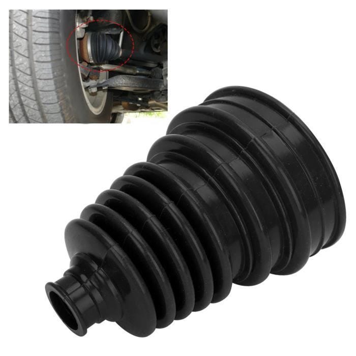 Dilwe Kit soufflet de joint de cardan en silicone universel Noir