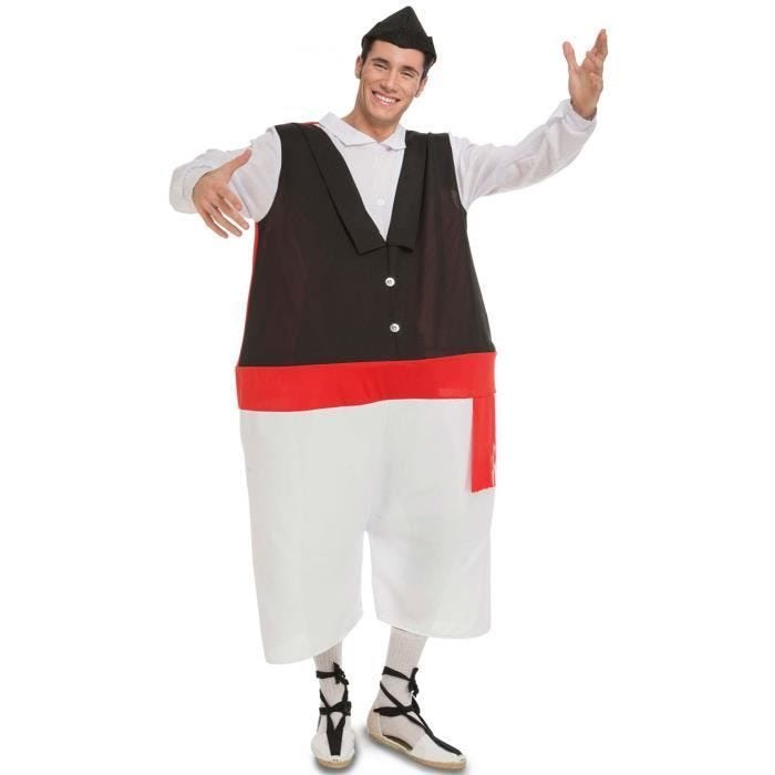 Déguisement Régional Murcien Grassoni Homme - Rouge - Taille M/L